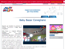 Tablet Screenshot of conegliano.babybazar.it