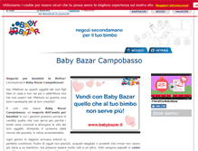 Tablet Screenshot of campobasso.babybazar.it